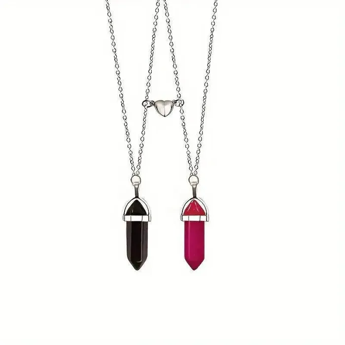Magnetic Crystal Necklaces and Bracelets Sets worldnetgifts Necklaces