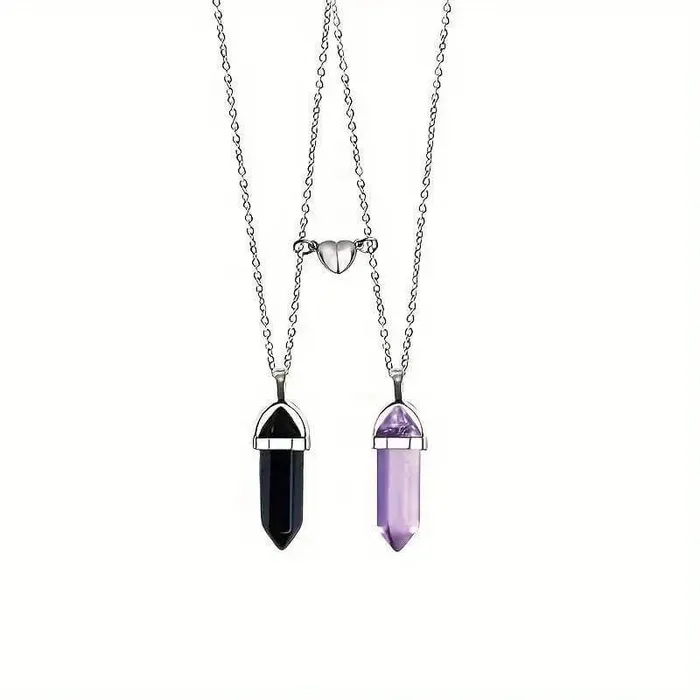 Magnetic Crystal Necklaces and Bracelets Sets worldnetgifts Necklaces