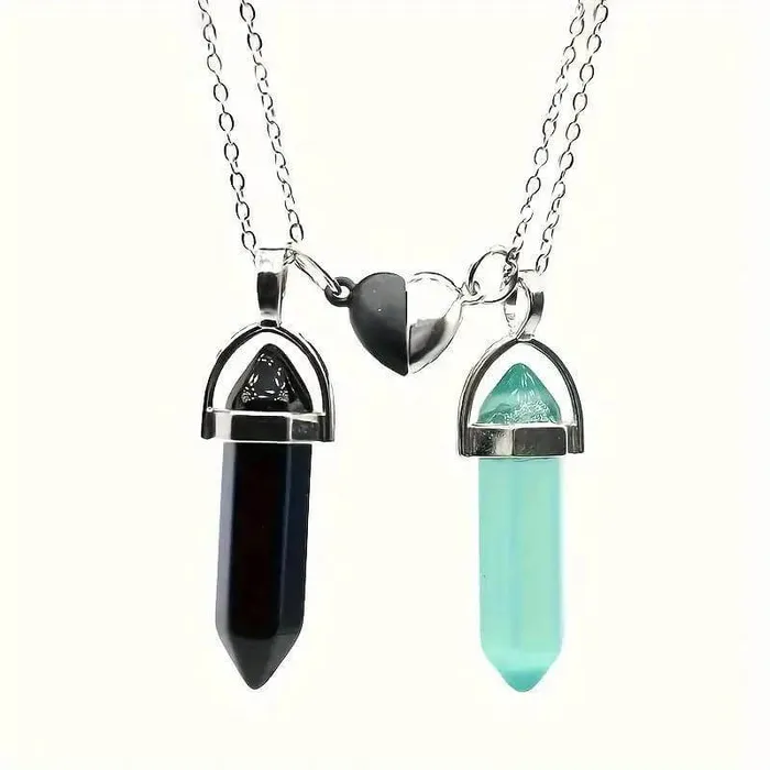 Magnetic Crystal Necklaces and Bracelets Sets worldnetgifts Necklaces