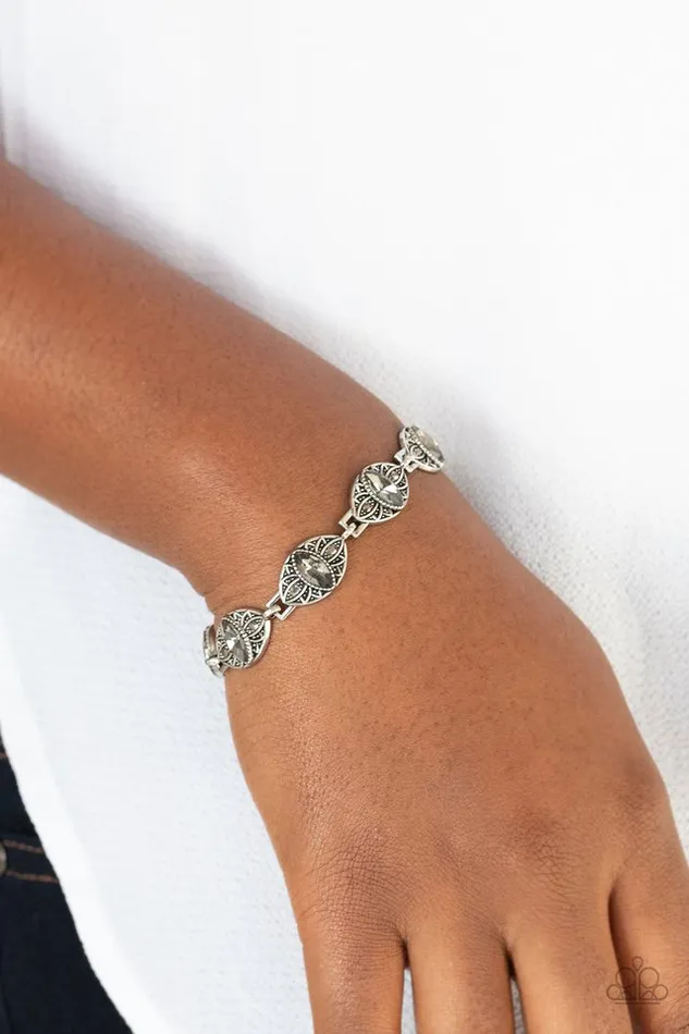Bracelets Paparazzi Jewelry Paparazzi Bracelet Crown Privilege Silver