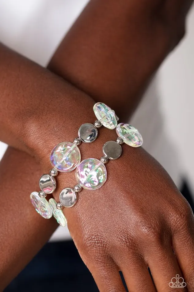 Bracelets Paparazzi Jewelry Paparazzi Bracelet Discus Throw White