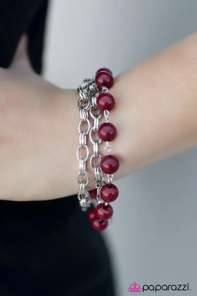 Bracelets Paparazzi Jewelry Paparazzi Bracelet Stuck In The Middle Pink