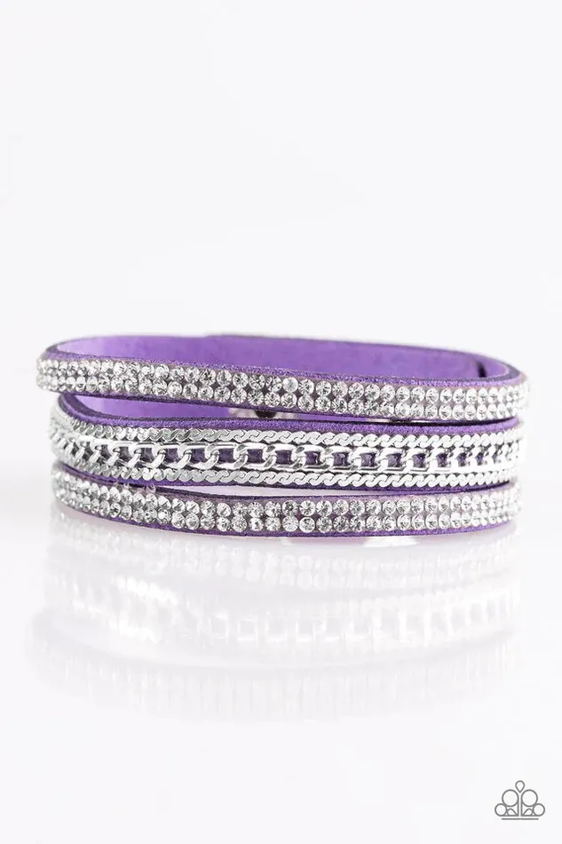 Bracelets Paparazzi Jewelry Paparazzi Bracelet Unstoppable Purple