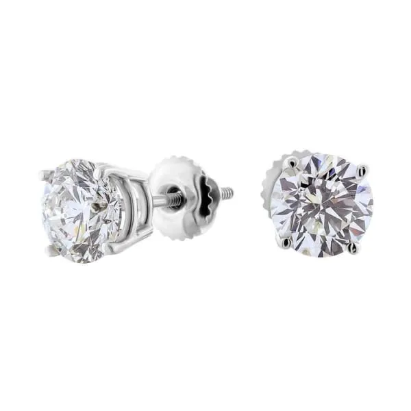 Earrings Diamond Source NYC 14kt White Gold Diamond Stud Earrings 202ct Total Weight Round Brilliant Diamonds ST17000 Earrings Diamond Source NYC 14kt White Gold Diamond Stud Earrings 202ct Total Weight Round Brilliant Diamonds ST17000
