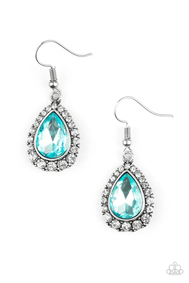 Earrings Paparazzi Jewelry Paparazzi Earring Ready Set GLOW Blue