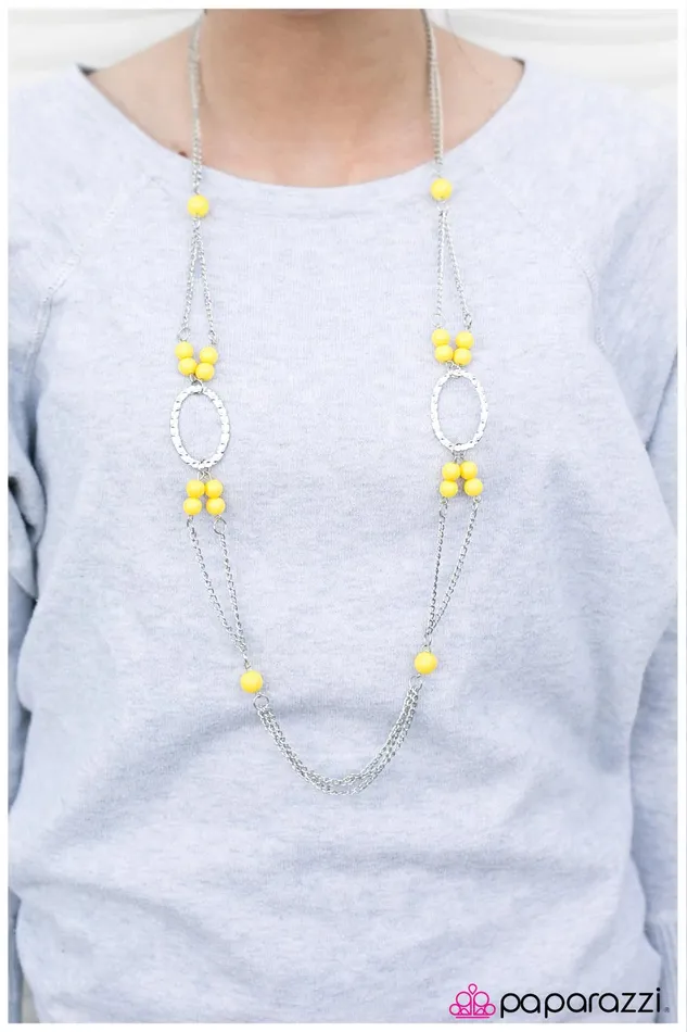 Necklaces Paparazzi Jewelry Paparazzi Necklace One Step At A Time Yellow