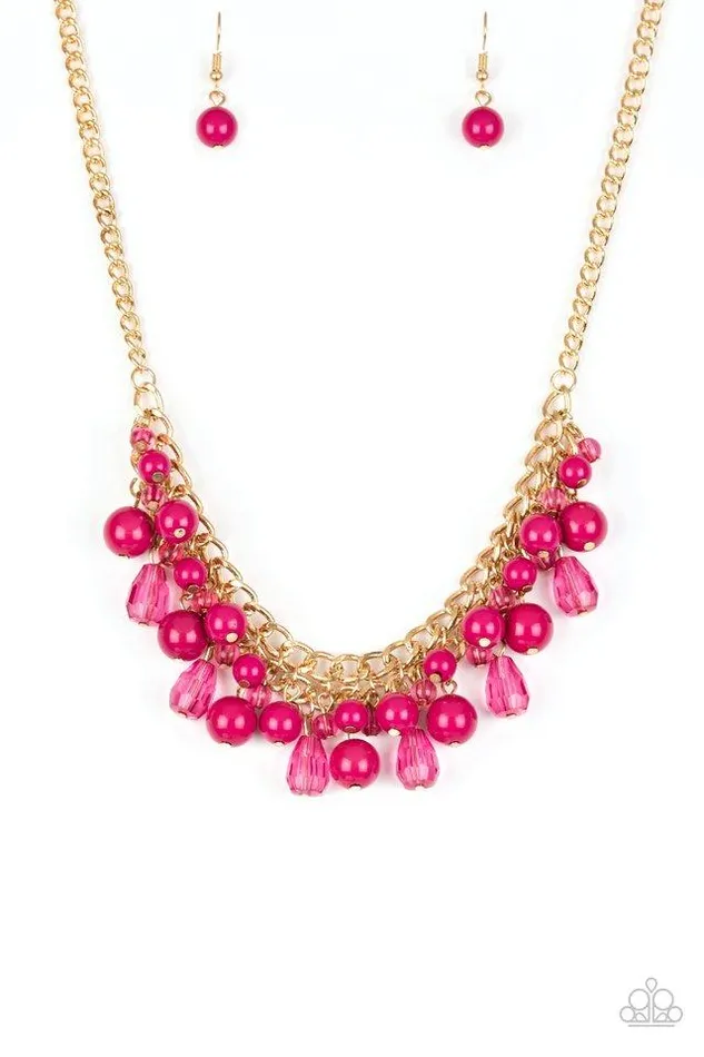 Necklaces Paparazzi Jewelry Paparazzi Necklace Tour de Trendsetter Pink