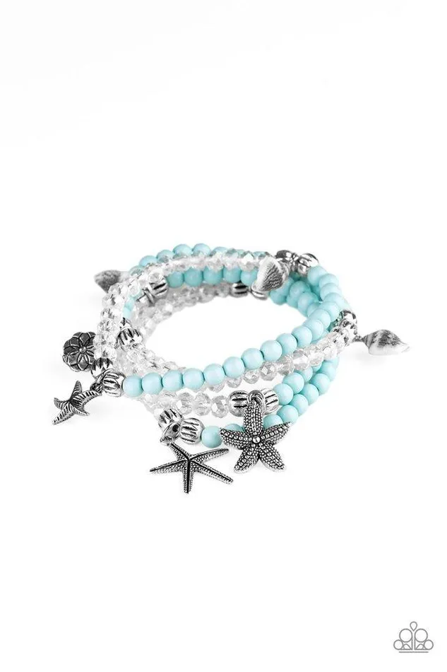 Paparazzi Bracelet Ocean Breeze Blue Paparazzi Jewelry Bracelets