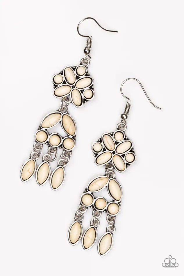 Paparazzi Earring Which Way West White Paparazzi Jewelry Earrings