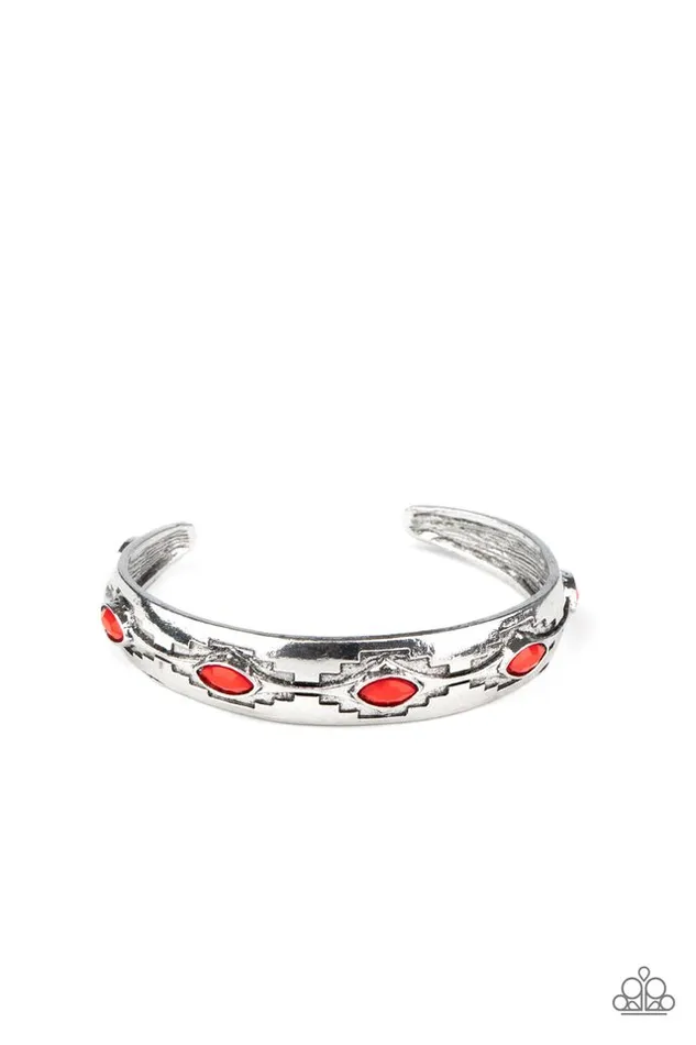 Paparazzi Jewelry Bracelets Paparazzi Bracelet Santa Fe Scene Red