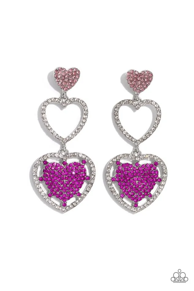 Paparazzi Jewelry Earrings Paparazzi Earring Couples Celebration Pink Paparazzi Jewelry Earrings Paparazzi Earring Couples Celebration Pink