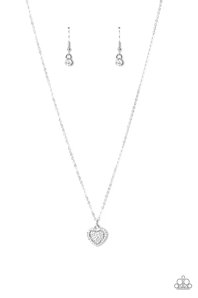 Paparazzi Jewelry Necklaces Paparazzi Necklace My Heart Goes Out To You White Paparazzi Jewelry Necklaces Paparazzi Necklace My Heart Goes Out To You White