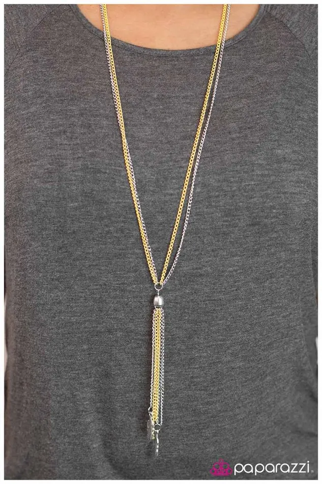 Paparazzi Jewelry Necklaces Paparazzi Necklace Ruffle Your Feathers Yellow
