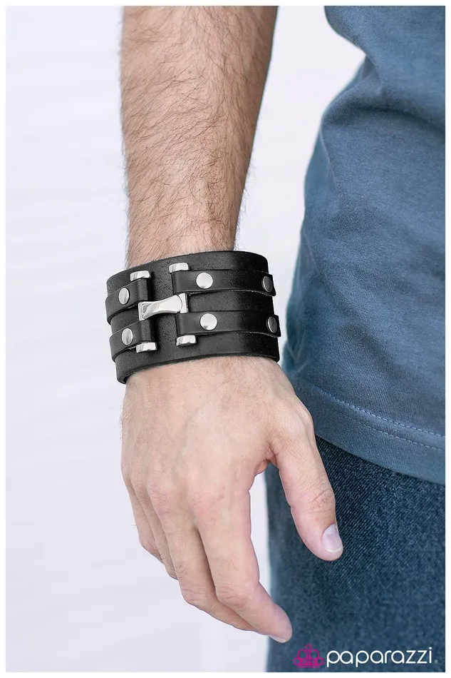 Paparazzi Jewelry Paparazzi Bracelet Hot Rod Black Bracelets