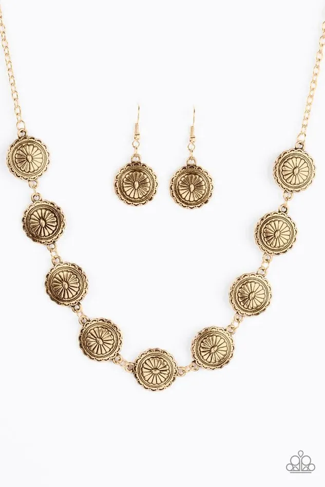 Paparazzi Necklace Pleasantly Prairie Gold Paparazzi Jewelry Necklaces