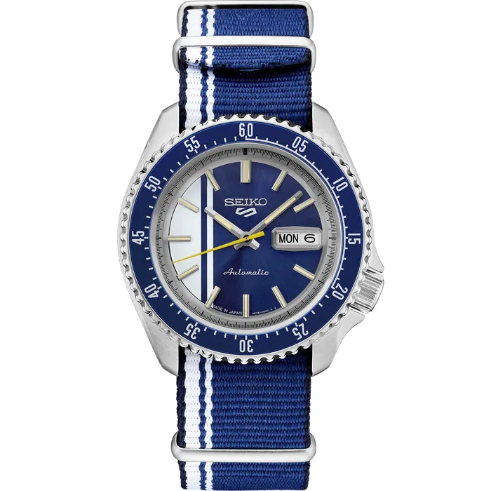 Seiko Watches Seiko 5 Sports Automatic Blue and Silver Dial 425mm Watch