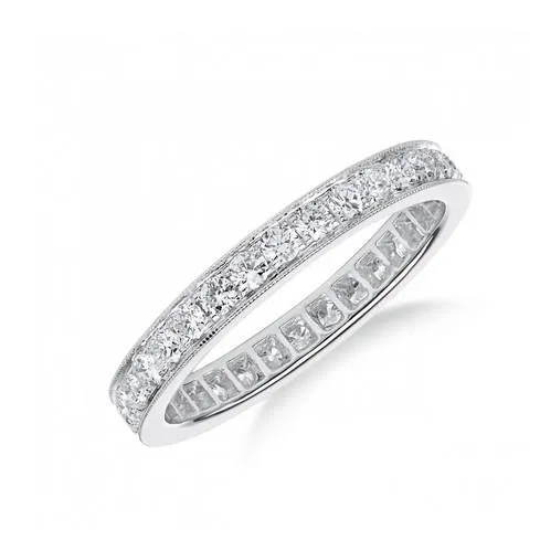 3 Ct Round Cut Natural Earth Mined Diamonds Wedding Band 14K White Gold GB Rings 3 Ct Round Cut Natural Earth Mined Diamonds Wedding Band 14K White Gold GB Rings