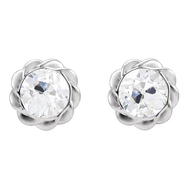 4 Carats Natural Earth Mined Diamond Stud Earrings Bezel Set Old Cut Jewelry Twisted Style HarryChadEntcom Earrings 4 Carats Natural Earth Mined Diamond Stud Earrings Bezel Set Old Cut Jewelry Twisted Style HarryChadEntcom Earrings