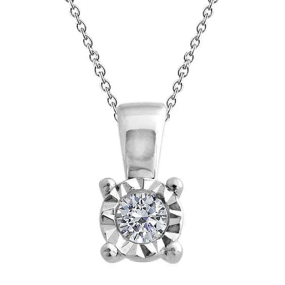 GB Necklaces 075 Carats Natural Earth Mined Diamond Necklace Pendant Bezel Set White Gold 14K New GB Necklaces 075 Carats Natural Earth Mined Diamond Necklace Pendant Bezel Set White Gold 14K New