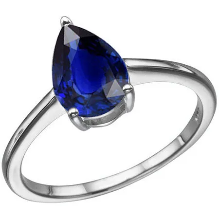 HarryChadEntcom 2 Carat Solitaire Sapphire Ring Pear Sri Lanka Ladies Jewelry Rings HarryChadEntcom 2 Carat Solitaire Sapphire Ring Pear Sri Lanka Ladies Jewelry Rings
