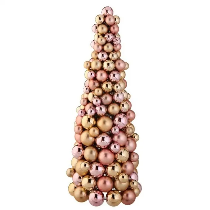 Regency International Necklaces Regency International 18 Vp Mixed Finish Ball Cone Tree Regency International Necklaces Regency International 18 Vp Mixed Finish Ball Cone Tree
