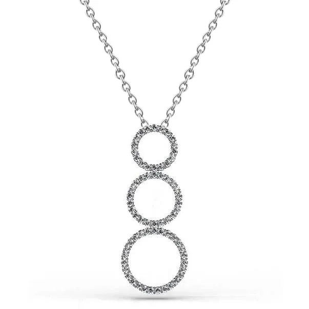 Triple 8 Ct Round Cut Natural Earth Mined Diamonds Circle Pendant Necklace White Gold 14K GB Necklaces Triple 8 Ct Round Cut Natural Earth Mined Diamonds Circle Pendant Necklace White Gold 14K GB Necklaces