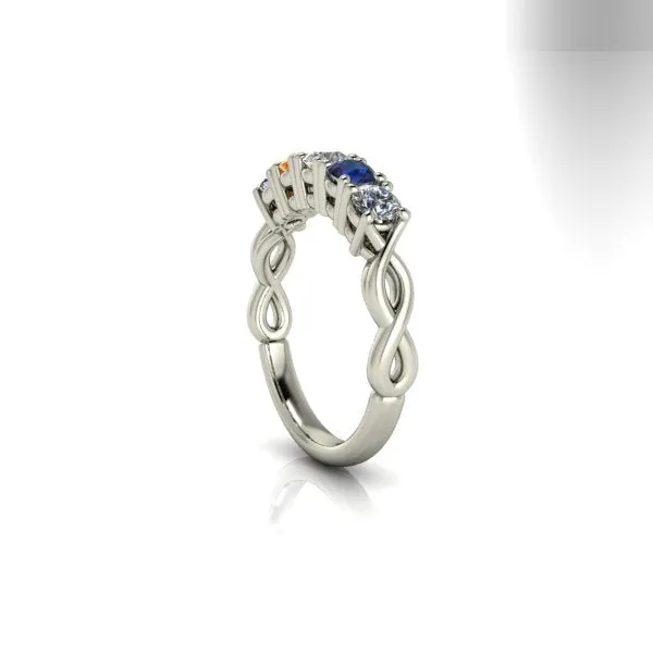 Moriartys Gem Art Rings Infinity Anniversary Ring