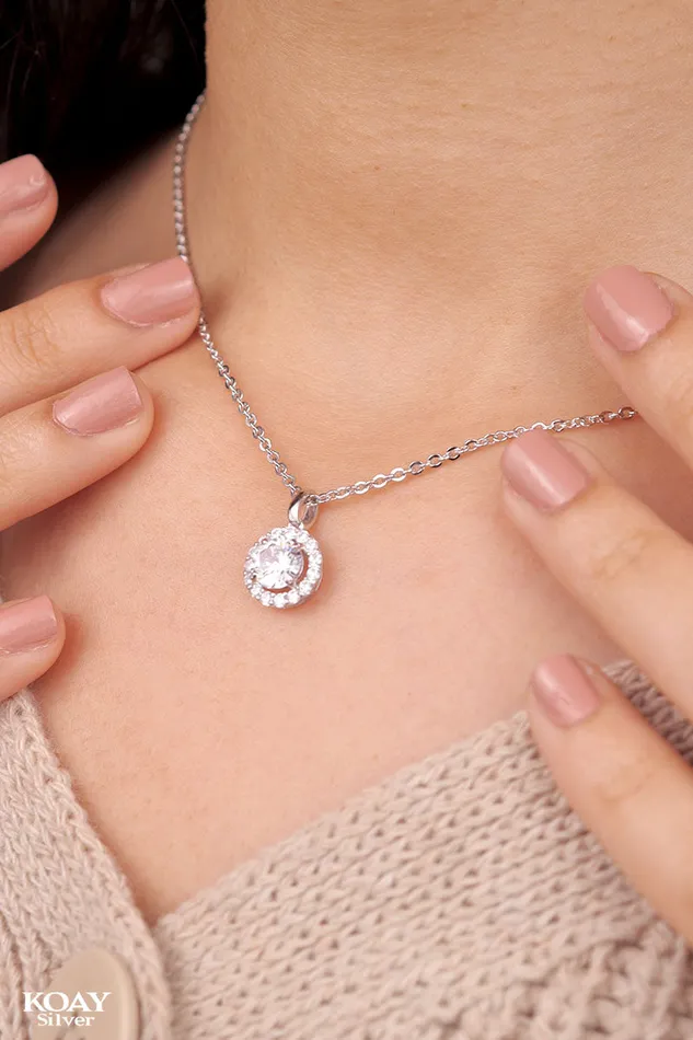 Necklaces KOAY Silver Store Zircons 06 Necklace Necklaces KOAY Silver Store Zircons 06 Necklace