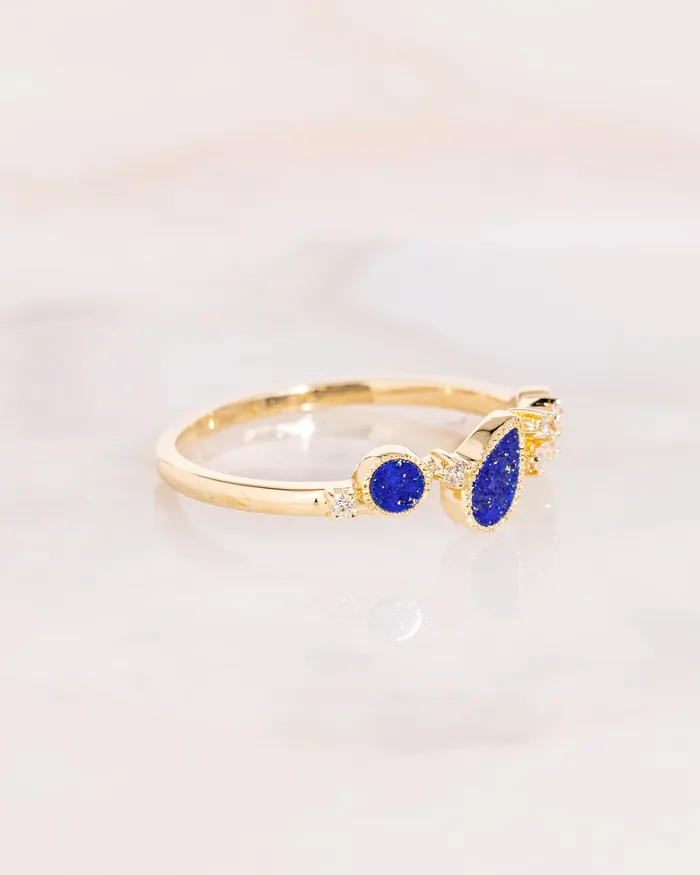 Rings Princess Bride Diamonds Nova Lapis ThreeStone Ring Rings Princess Bride Diamonds Nova Lapis ThreeStone Ring