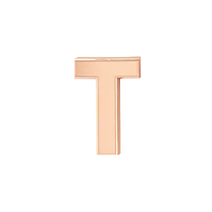 Charm Necklaces Slider Solid Letter T Charm SG Fine