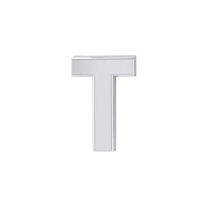 Charm Necklaces Slider Solid Letter T Charm SG Fine