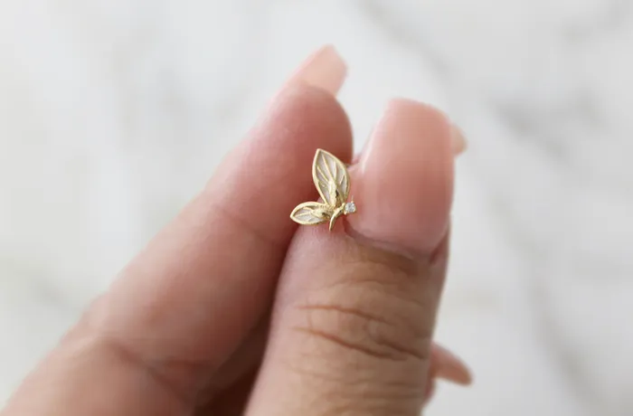 Earrings The Little Catholic Butterfly Stud Earrings Earrings The Little Catholic Butterfly Stud Earrings