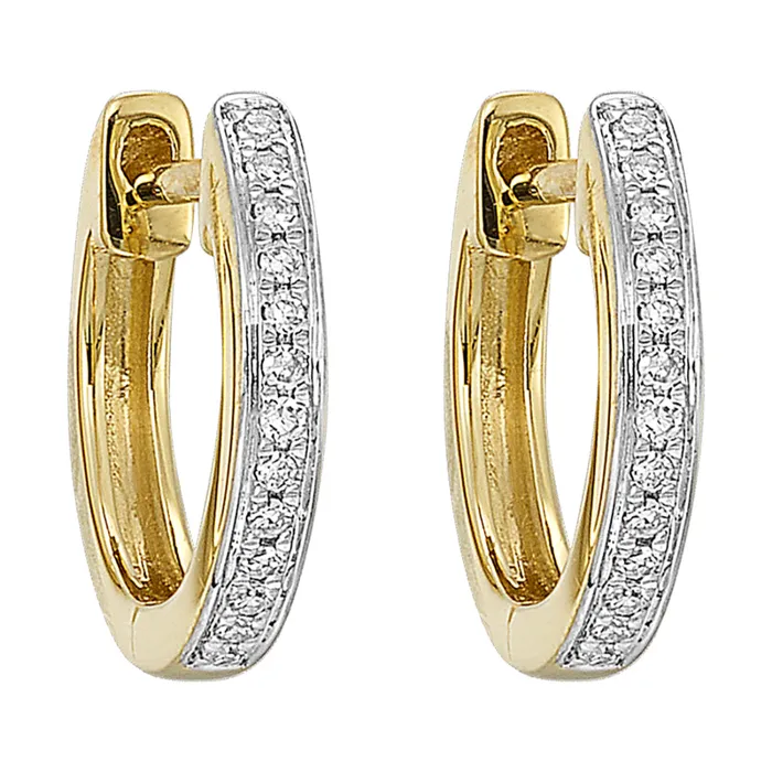 International Diamond Center Earrings 14Kt Yellow Gold Diamond 120Ctw Earring International Diamond Center Earrings 14Kt Yellow Gold Diamond 120Ctw Earring