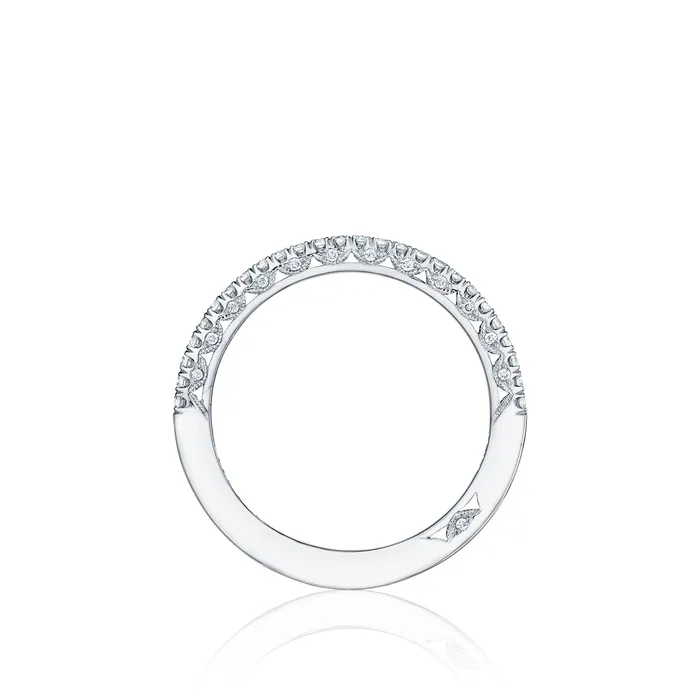 International Diamond Center Rings Tacori 18k White Gold Petite Crescent Diamond Wedding Band 024 CTW International Diamond Center Rings Tacori 18k White Gold Petite Crescent Diamond Wedding Band 024 CTW