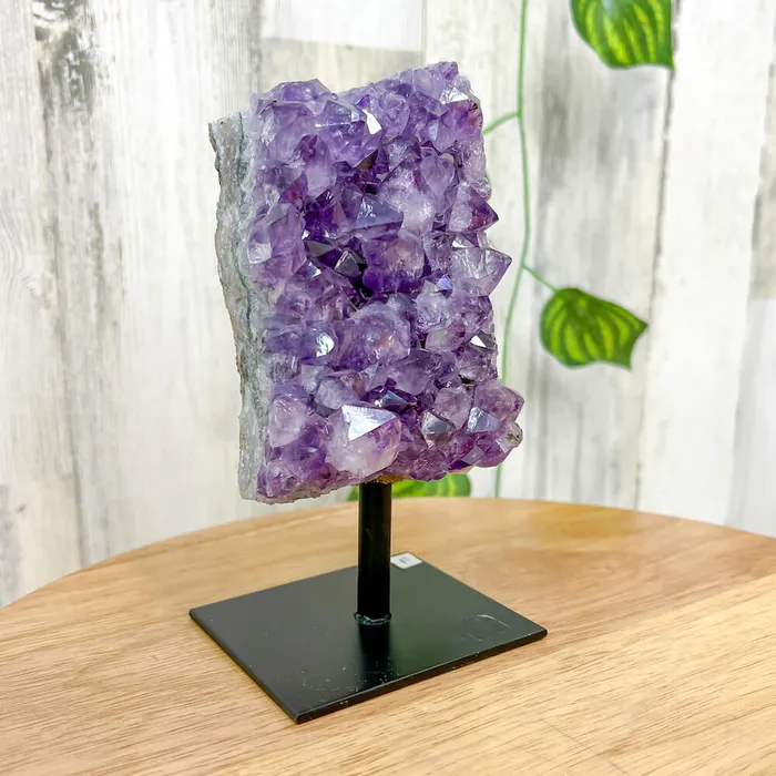 Magic Crystals Charm Necklaces Druzy Amethyst Cluster on A Stand F