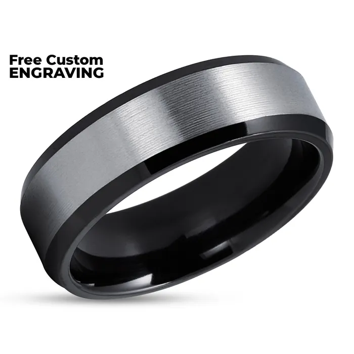 Rings Clean Casting Jewelry Zirconium Wedding Band Black Wedding Ring Zirconium Wedding Ring Black Wedding Ring