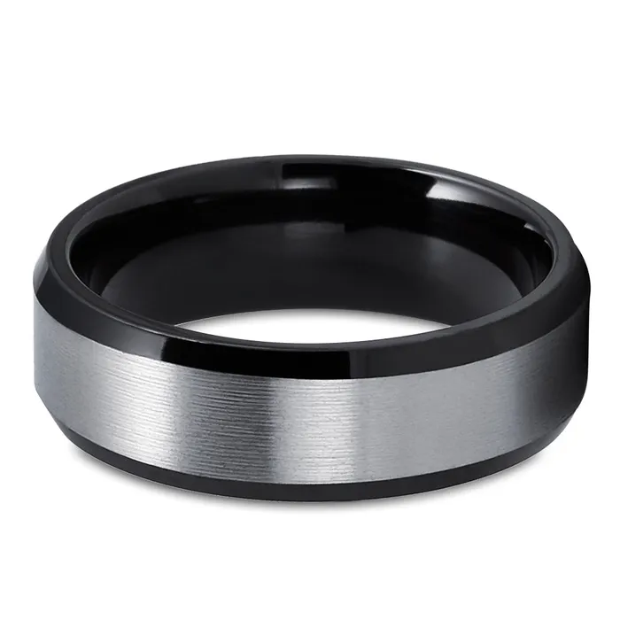 Rings Clean Casting Jewelry Zirconium Wedding Band Black Wedding Ring Zirconium Wedding Ring Black Wedding Ring
