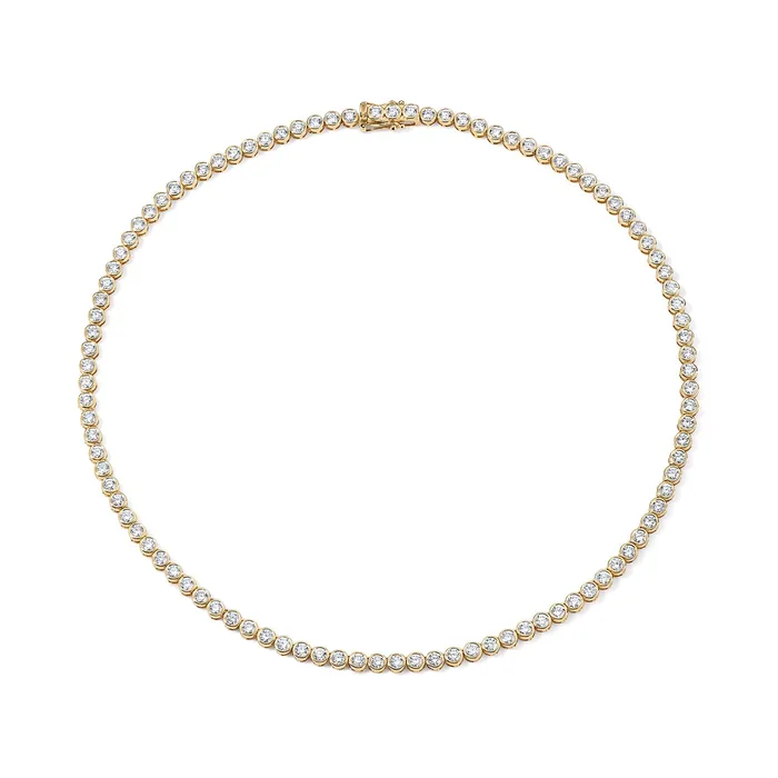SG Fine Necklaces Bezel Tennis Necklace
