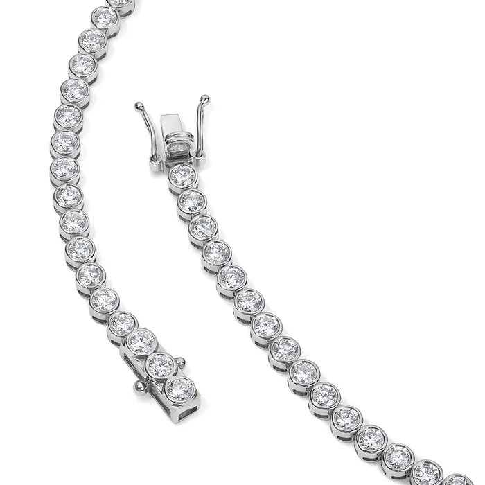 SG Fine Necklaces Bezel Tennis Necklace