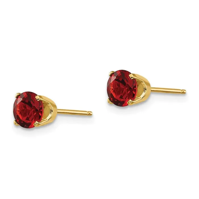 14k 5mm Garnet Earrings January Jewelry Earrings 14k 5mm Garnet Earrings January Jewelry Earrings