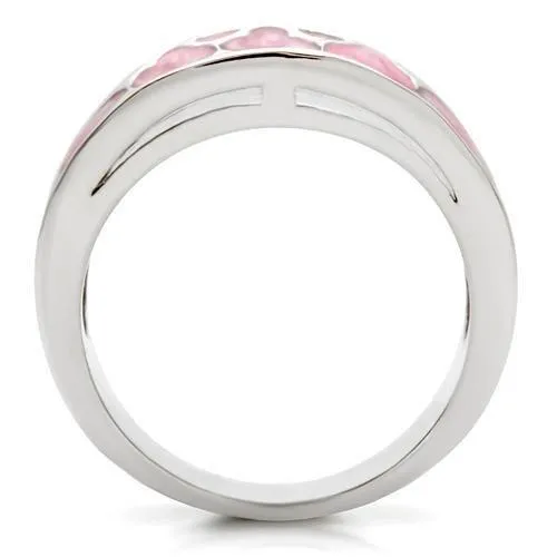 Alamode Rings 0W114 Rhodium Brass Ring with No Stone