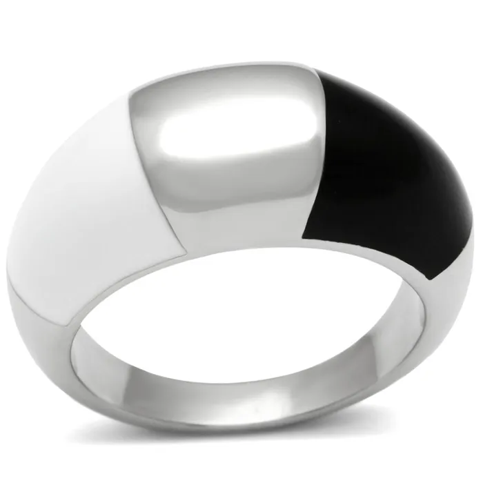 Alamode Rings TK515 High polished no plating Stainless Steel Ring with Epoxy in Multi Color Alamode Rings TK515 High polished no plating Stainless Steel Ring with Epoxy in Multi Color