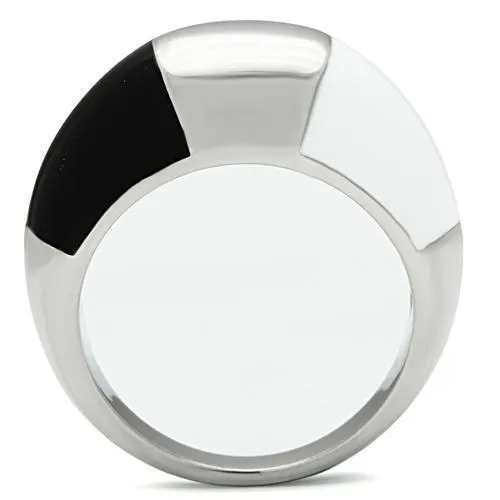 Alamode Rings TK515 High polished no plating Stainless Steel Ring with Epoxy in Multi Color