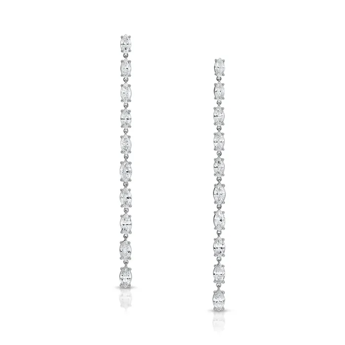 anitako Earrings MARQUISE DIAMOND DROP EARRINGS