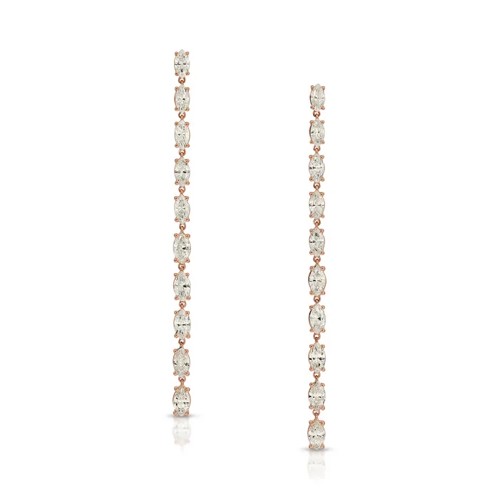 anitako Earrings MARQUISE DIAMOND DROP EARRINGS