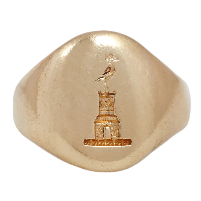 Antique Vintage Jewelry Rings The Lookout Signet Ring