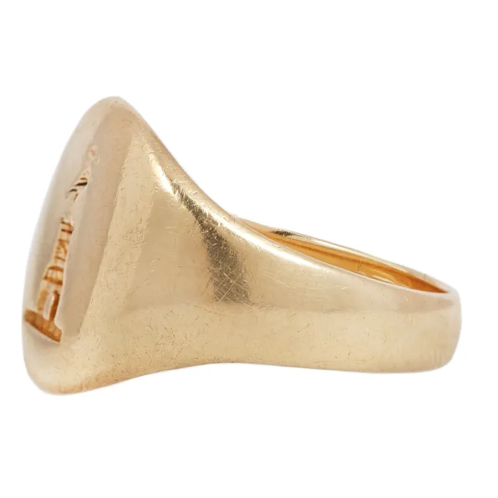 Antique Vintage Jewelry Rings The Lookout Signet Ring