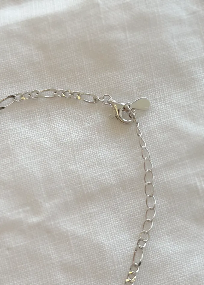 Bella Wren Jewelry Bracelets Figaro Bracelet Silver