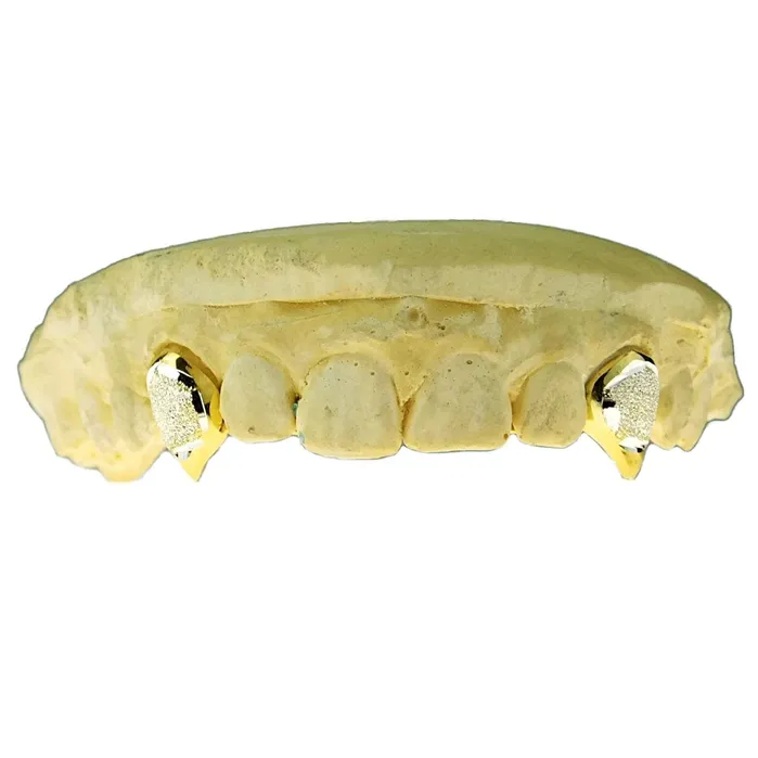 Bling Cartel Admin Real 14K Gold TwoTone Diamond Dust Custom Vampire Fangs Grillz Rings Bling Cartel Admin Real 14K Gold TwoTone Diamond Dust Custom Vampire Fangs Grillz Rings