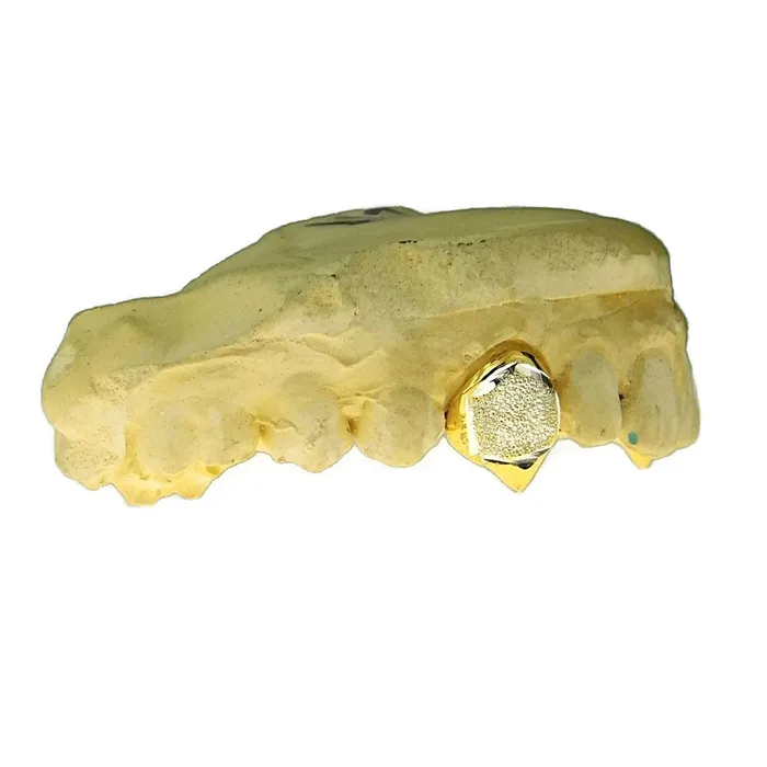 Bling Cartel Admin Real 14K Gold TwoTone Diamond Dust Custom Vampire Fangs Grillz Rings
